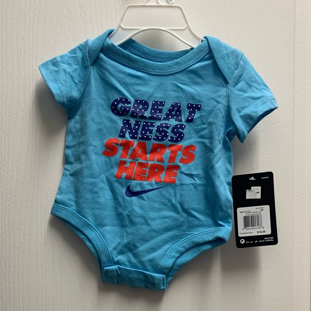 Baby boy 3months Nike top and carter bottoms